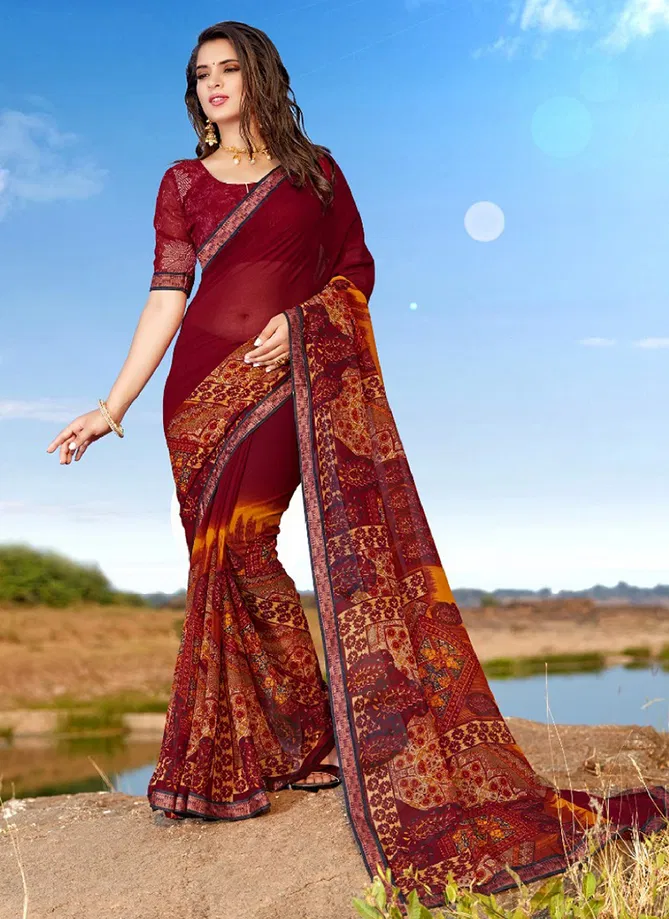 Radha Rani Printed Sarees with Beautiful Exclusive Border 